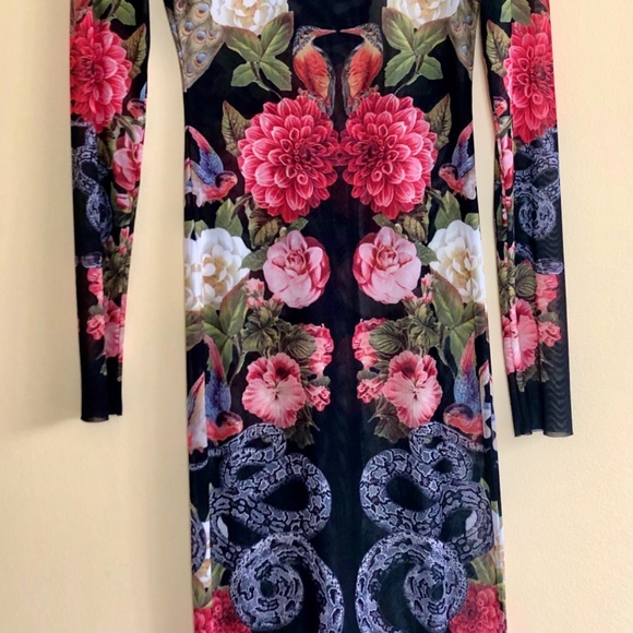 NWOT Nasty Gal Sheer London Body-con Dress - Picture 6 of 16